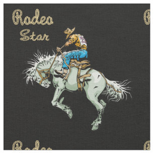 Tecido ocidental do cavaleiro do Bronc do vaqueiro