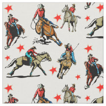 Tecido ocidental do design dos cavalos de