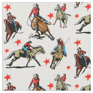 Tecido ocidental do design dos cavalos de