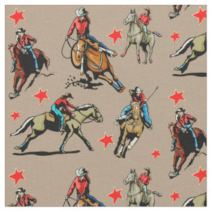 Tecido ocidental do design dos cavalos de