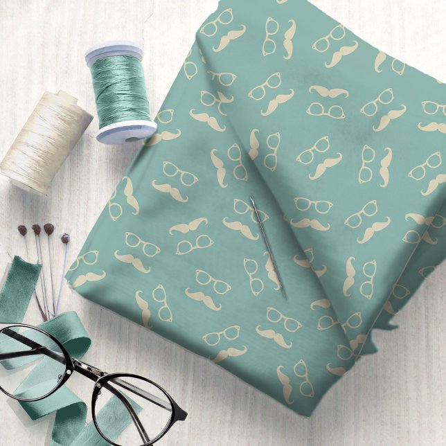 Tecido Óculos hipsteres e bigode nº 6 ID1073 (Criador carregado)