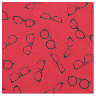 Tecido Óculos Optometrista Óptico-Óptico Vermelho