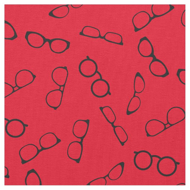 Tecido Óculos Optometrista Óptico-Óptico Vermelho (Detalhe)