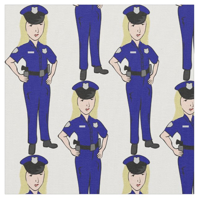 Tecido Oficial de Polícia feminino (Detalhe)