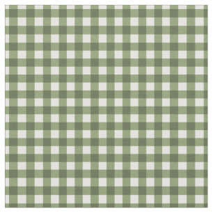 Tecido Okra Green verificou Gingham para lixeiras domésti