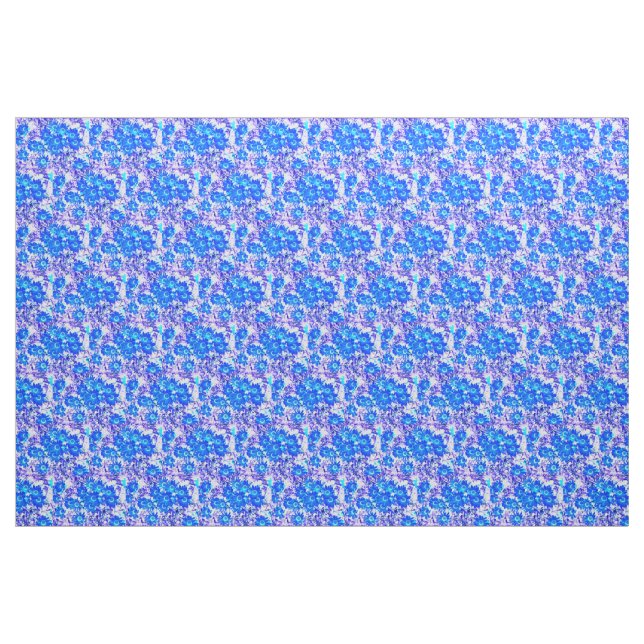 Tecido Olhar floral legal azul (Fat Quarter)