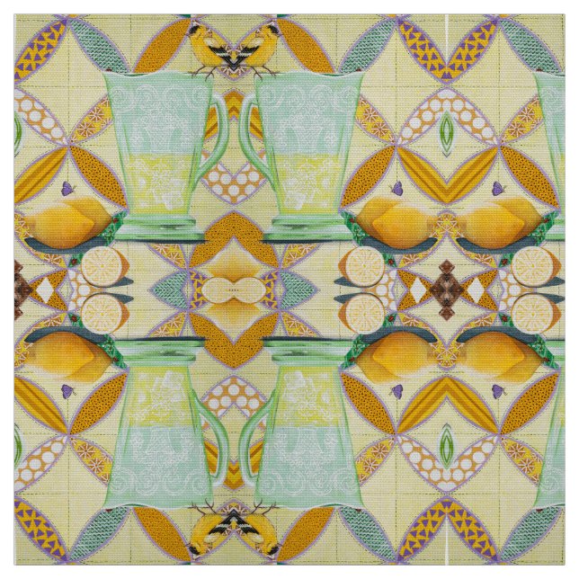 Tecido Olhe quem caiu na limonada! (Modelo)