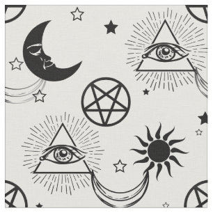 Tecido olho do illuminati do Dia das Bruxas