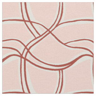 Tecido Ondas calmantes rosa tropical empoeirado
