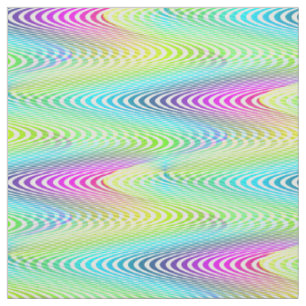 Tecido Ondas Coloridas Neon Traços sem costura