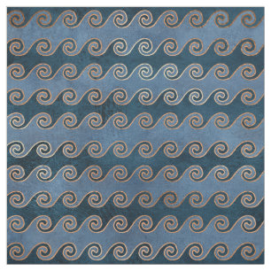 Tecido Ondas de Abstrato em azul