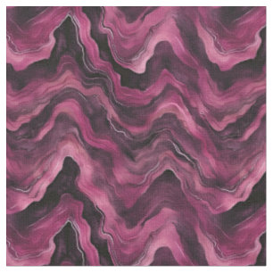Tecido Ondas de Aquarela Rosa Escuras