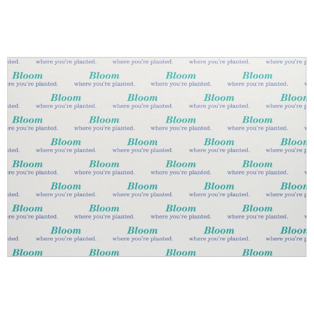 Tecido Onde você é plantado (Fat Quarter)