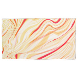 Tecido ondulado com tons beges claros, curva rosa