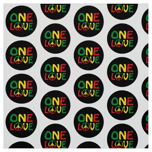 Tecido One Love, Reggae design (Modelo)