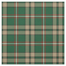 Tecido O'Neill Tartan Green e Tan Irish Xadrez