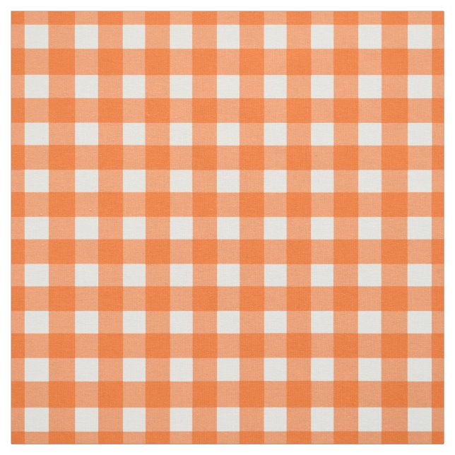 Tecido Orange Gingham Check (Modelo)