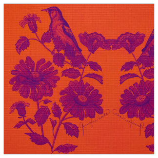 Tecido Orange Oriole