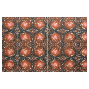 Tecido Orange Twist Abstrato Art