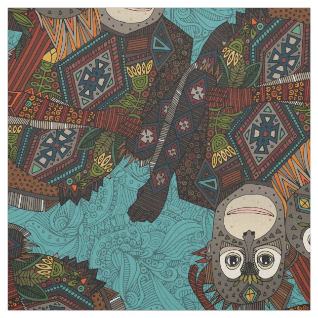 Tecido orangotango azuis (Modelo)