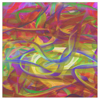 TECIDO ORGANZA SILK RIBBONS MULTICOLOR VERMELHO