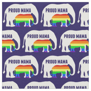 Tecido orgulho gay Mãe Orgulhosa Elefante Rainbow LGBTQ