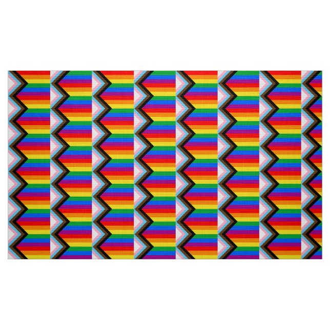 Tecido ORGULHO LGBT (Orgulho do Progresso) (Fat Quarter)