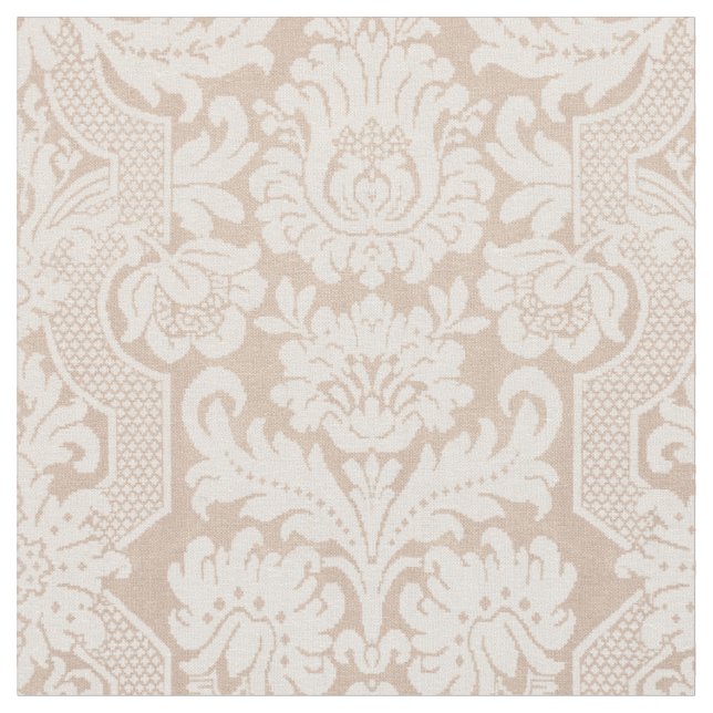Tecido Ornamentado Elegante Cream Victorian Damask (Detalhe)