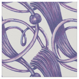 Tecido Ornamentado roxo.