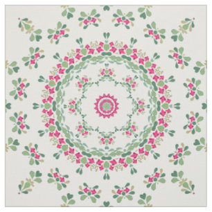 Tecido Ornamento floral