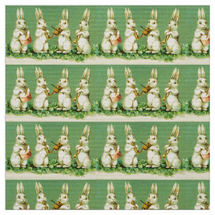 Tecido Orquestra de Coelhos de Fazer de Música Engraçado