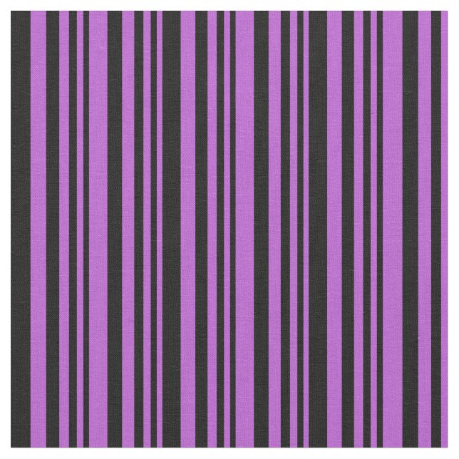 Tecido Orquídea e Linhas Pretas Coloridas (Detalhe)