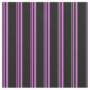 Tecido Orquídea e Padrão Preto de Stripes