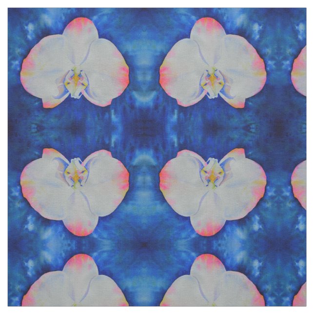 Tecido Orquídea roscada rosa (Modelo)