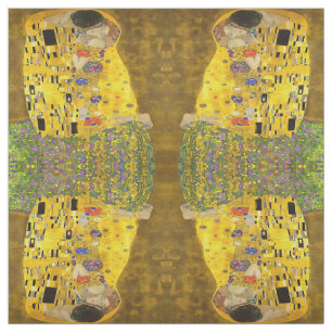 Tecido Os Amantes Beijam Após Klimt
