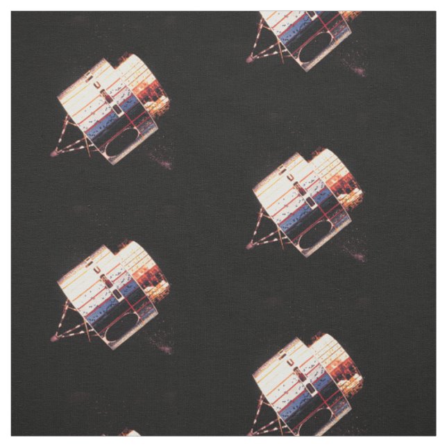Tecido Os anos 70 do vintage satélites (Modelo)