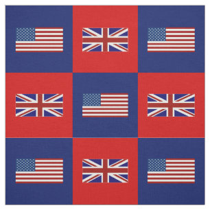 Tecido Os Estados Unidos embandeiram, bandeira BRITÂNICA