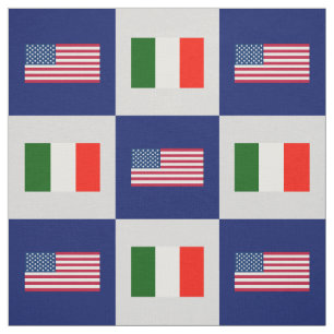 Tecido Os Estados Unidos embandeiram, bandeira de Italia