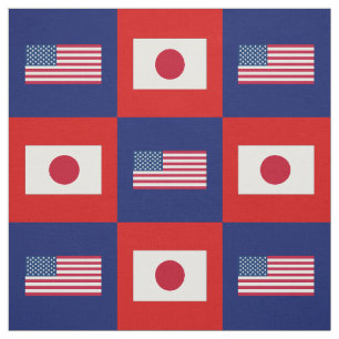 Tecido Os Estados Unidos embandeiram, bandeira de Japão