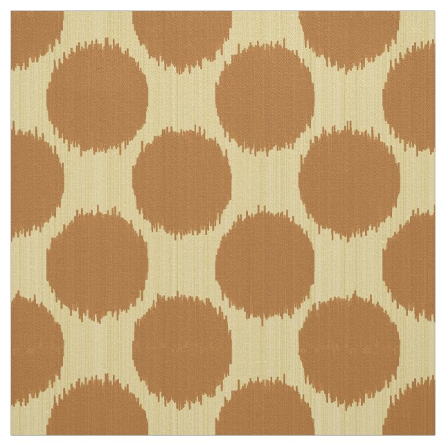 Tecido Os pontos de Ikat, o ouro da mostarda e as (Modelo)