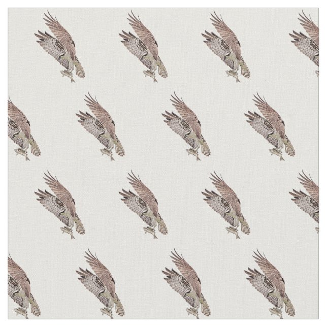 Tecido Osprey com peixe (Detalhe)