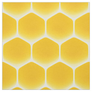 Tecido Ouro Amarelo Células Impressão de 3" Grande