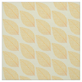 Tecido Ouro Amarelo Padrão Folha Folha Folha Verde Pastel