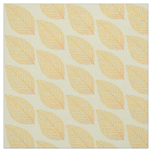 Tecido Ouro Amarelo Padrão Folha Folha Folha Verde Pastel