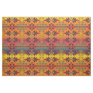 Tecido Ouro Sol-set   Estilo Sudoeste