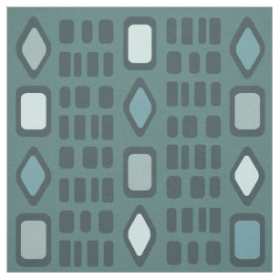 Tecido Ouros Retro Retângulo Teal