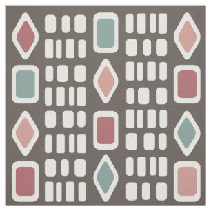 Tecido Ouros Retro Retângulos Multicolores 4