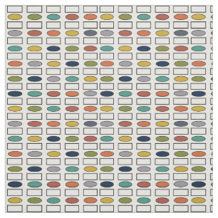 Tecido Ovais e Retângulos - Grande