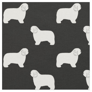 Tecido Ovelino polonês Silhouettes Cães Patterados