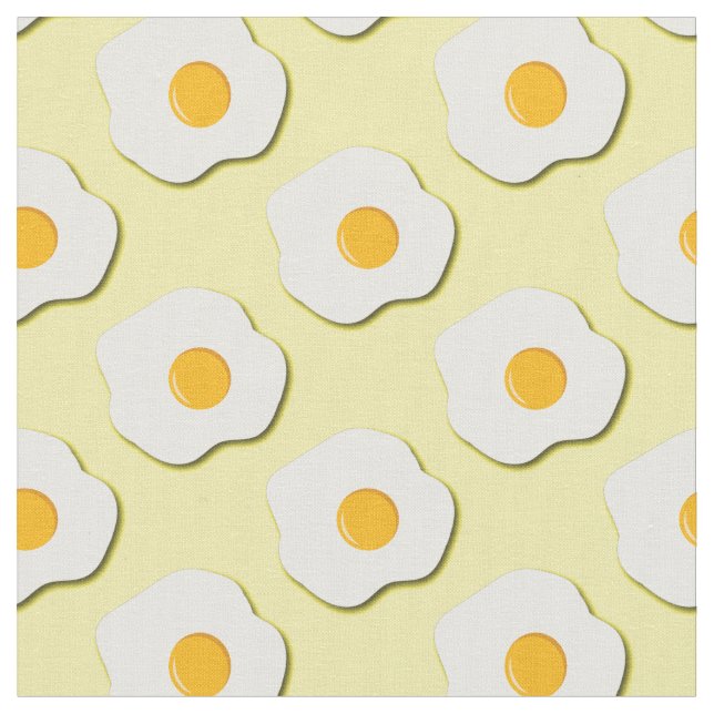 Tecido Ovos Frescos Rapazes Do Café Da Manhã Sunny Side U (Detalhe)